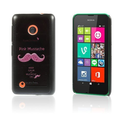 Christensen Edge Nokia Lumia 530 Kova Suojakuori Keep Calm And Mustache