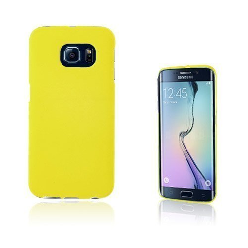 Christensen Samsung Galaxy S6 Edge Nahkakotelo Korttitaskuilla Keltainen