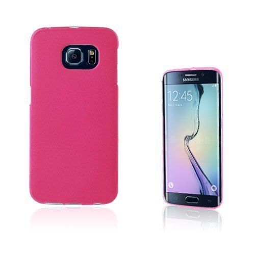 Christensen Samsung Galaxy S6 Edge Nahkakotelo Korttitaskuilla Kuuma Pinkki