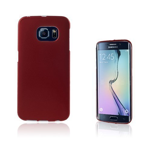 Christensen Samsung Galaxy S6 Edge Nahkakotelo Korttitaskuilla Punainen