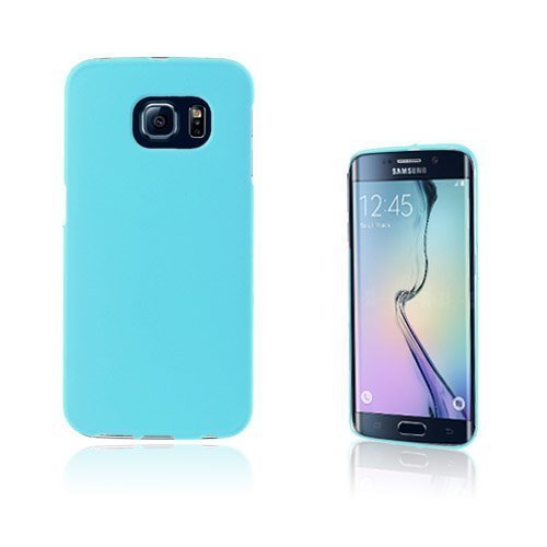 Christensen Samsung Galaxy S6 Edge Nahkakotelo Korttitaskuilla Vaalea Sininen