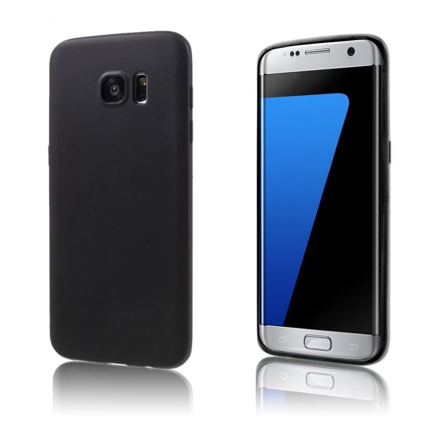 Christensen Samsung Galaxy S7 Edge Joustava Geeli Muovikuori Musta