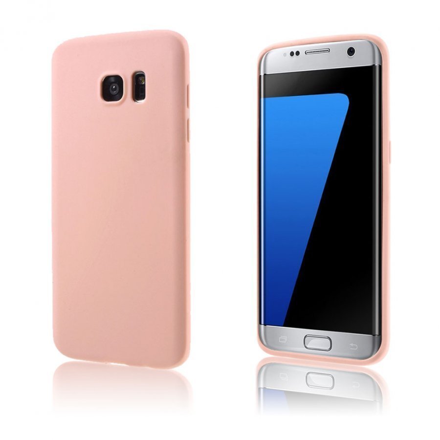 Christensen Samsung Galaxy S7 Edge Joustava Geeli Muovikuori Pinkki