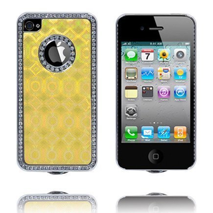 Chrome Edge Bling-Suojakuori Keltainen Iphone 4s Suojakuori