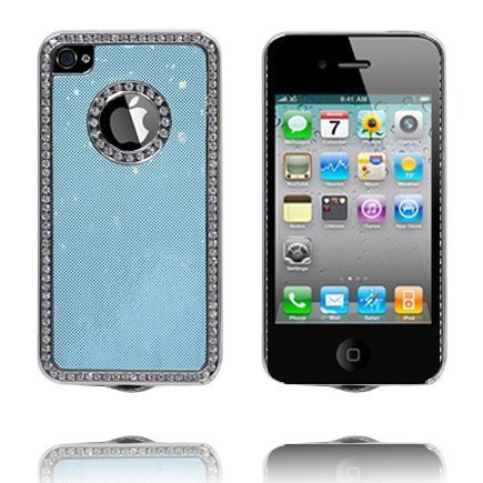 Chrome Edge Bling-Suojakuori Vaaleansininen Iphone 4s Suojakuori