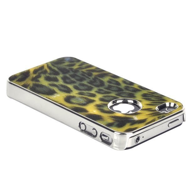 Chrome Edged Leopard Keltainen Iphone 4 / 4s Suojakuori