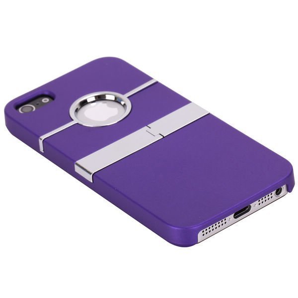 Chrome Kick-Stand Violetti Iphone 5 Suojakuori