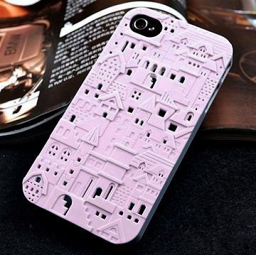 City 3d Vaaleanpunainen Iphone 4s Suojakuori