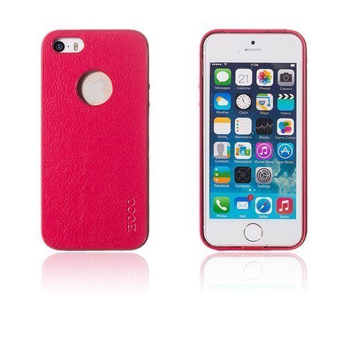 Classic Kuuma Pinkki Iphone 5 / 5s Nahkakotelo