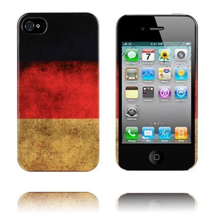 Classic Patriot Kirkas Reunus Saksan Lippu Iphone 4 / 4s Suojakuori