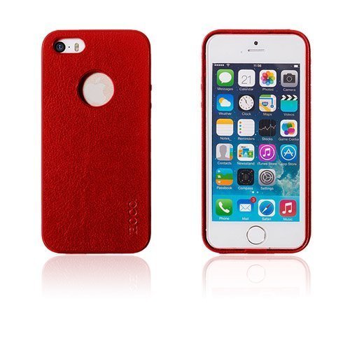 Classic Punainen Iphone 5 / 5s Nahkakotelo