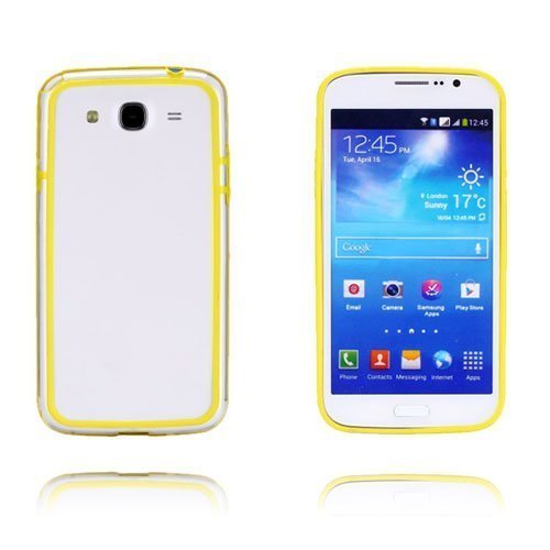 Clearbumper Keltainen Samsung Galaxy Mega 5.8 Bumper Suojakehys Suojakehys