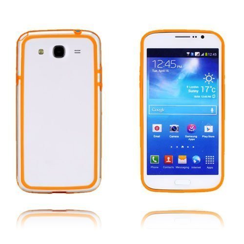 Clearbumper Oranssi Samsung Galaxy Mega 5.8 Bumper Suojakehys Suojakehys