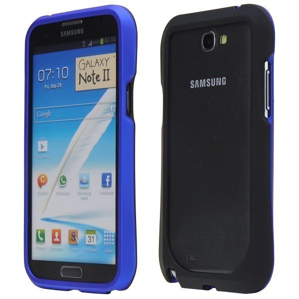 Click-On Sininen Samsung Galaxy Note 2 Hard Bumper