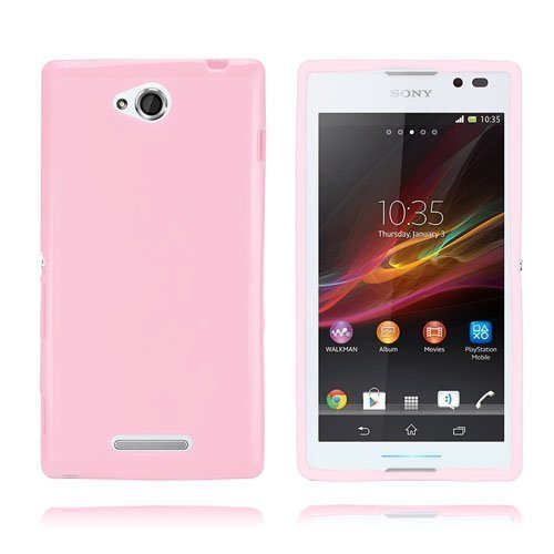 Clickcase Pinkki Sony Xperia C Suojakuori