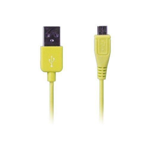 Colored Keltainen 1m Micro Usb Data- Ja Latauskaapeli Älypuhelimille