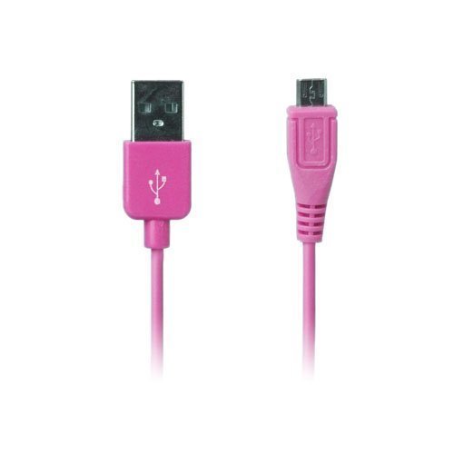 Colored Kuuma Pinkki 1m Micro Usb Data- Ja Latauskaapeli Älypuhelimille