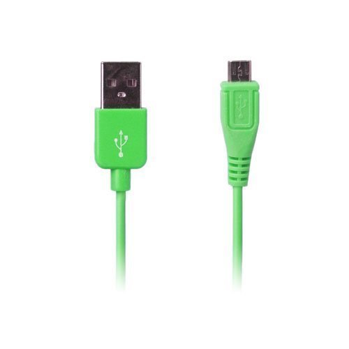 Colored Vihreä 1m Micro Usb Data- Ja Latauskaapeli Älypuhelimille