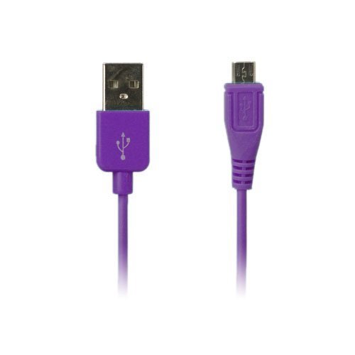 Colored Violetti 1m Micro Usb Data- Ja Latauskaapeli Älypuhelimille