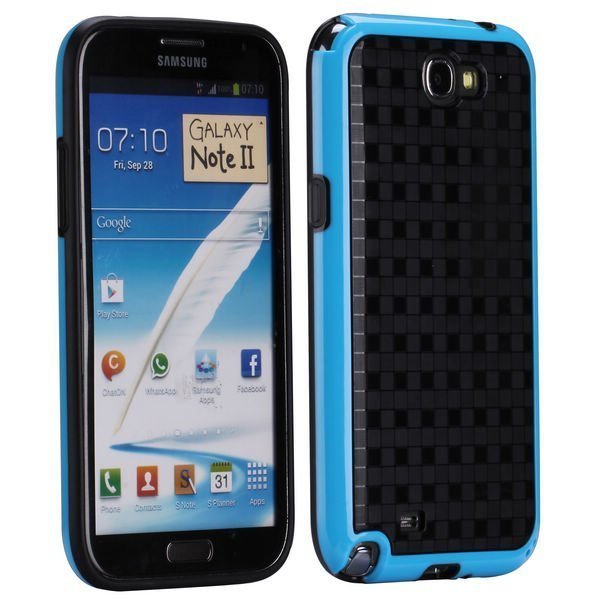 Coloredge Sininen Samsung Galaxy Note 2 Silikonikuori