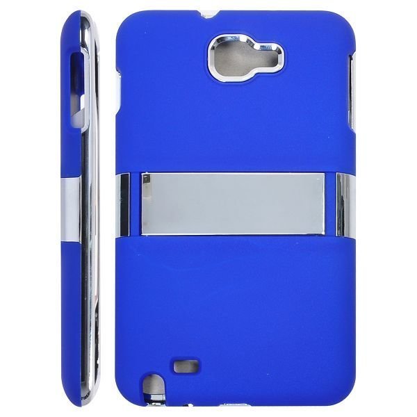Colors & Chrome Kick-Stand Sininen Samsung Galaxy Note Suojakuori