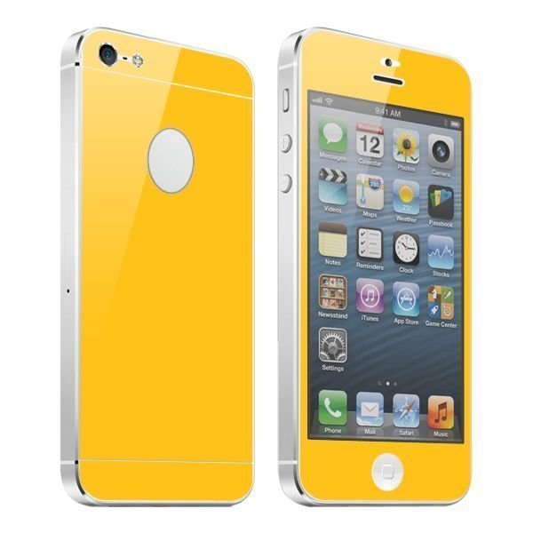 Colorskin Iphone 5 / 5s Värilliset Suojakalvot Keltainen
