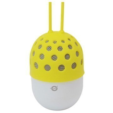 Conceptronic Vedenpitävä LED-valaistu Bluetooth Kaiutin Keltainen