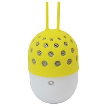 Conceptronic Vedenpitävä LED-valaistu Bluetooth Kaiutin Keltainen