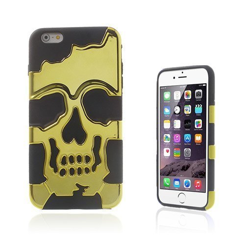 Cool Skull Keltainen Iphone 6 Plus Suojakuori