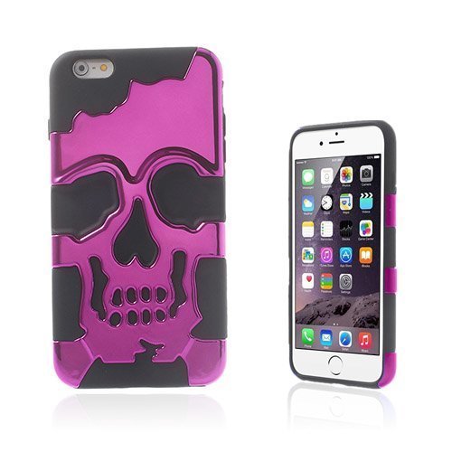 Cool Skull Kuuma Pinkki Iphone 6 Plus Suojakuori