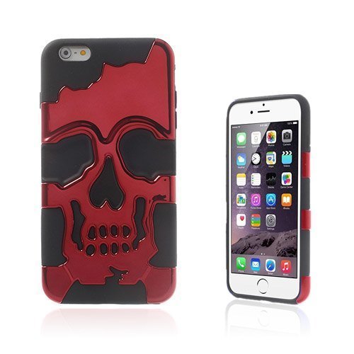 Cool Skull Punainen Iphone 6 Plus Suojakuori