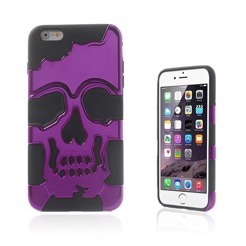 Cool Skull Violetti Iphone 6 Plus Suojakuori