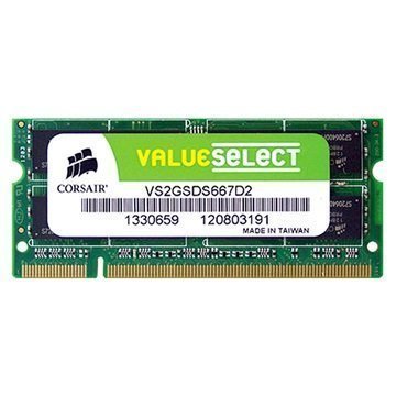 Corsair VS2GSDS667D2 Value Select SO-DIM DDR2 RAM Muisti 2Gt