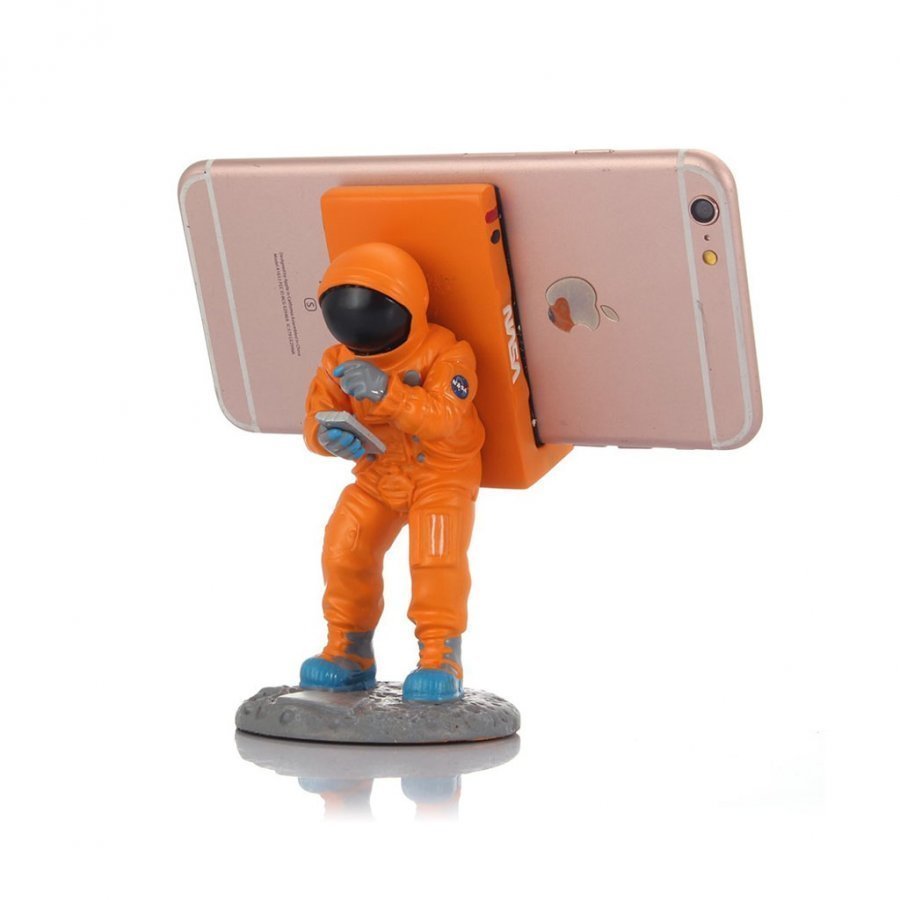 Creative Avaruusmies Pöytäteline Älypuhelimille Oranssi