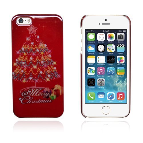 Cristmas Punainen Puu Iphone 5 / 5s Kotelo