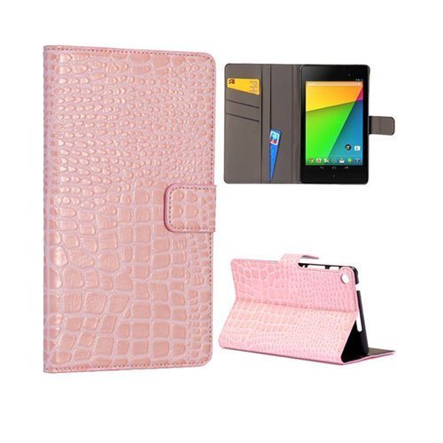 Croco Pinkki Google Nexus 7 Ii Nahkakotelo