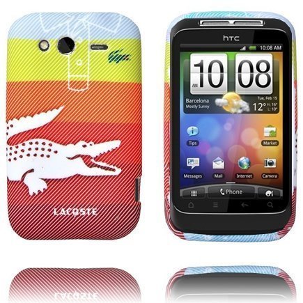 Croco Shirt Keltainen / Oranssi Htc Wildfire S Silikonikuori