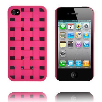 Cross Stich Kuuma Pinkki Iphone 4 / Iphone 4s Suojakuori