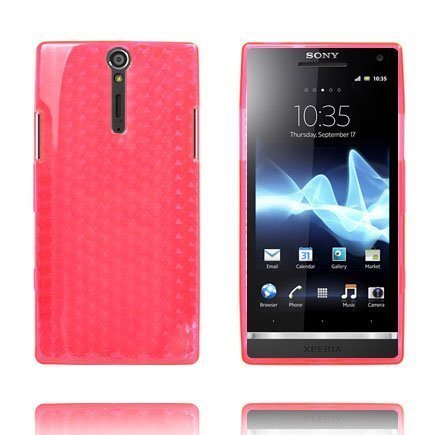 Cubes Pinkki Sony Xperia S Suojakuori