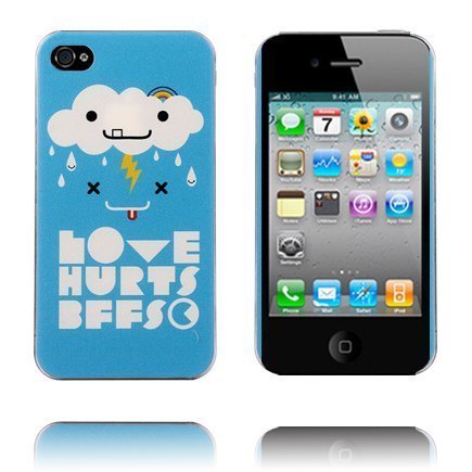 Cute Cartoon Love Hurts Bffs Iphone 4 / 4s Suojakuori