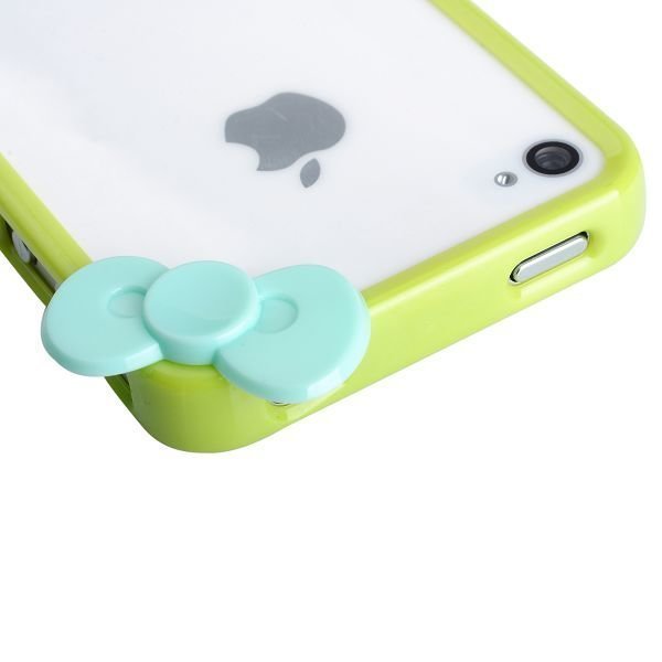 Cute Loop Vihreä Vaaleansininen Iphone 4 / 4s Bumper