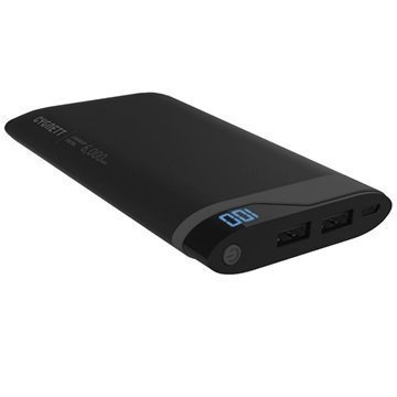 Cygnett ChargeUp Polymer Kaksois-USB Virtapankki Musta / Harmaa