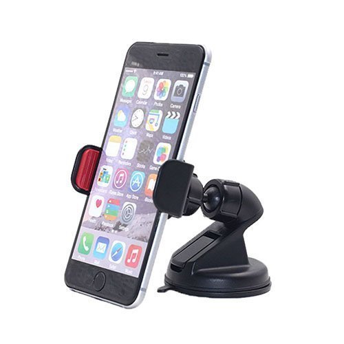 D9element Car Mount Stand With Suction Cup For Smartphones Black
