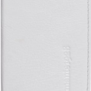 D.Bramante Leather Wallet Open iPhone 5 Smooth White