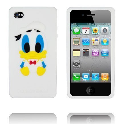 D.Duckbaby Valkoinen Iphone 4s Silikonikuori