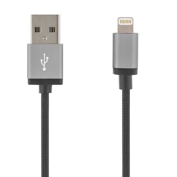 DELTACO PRIME USB-kaapeli lightning MFi 1m musta