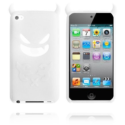 Demon Valkoinen Ipod Touch 4 Silikonikuori