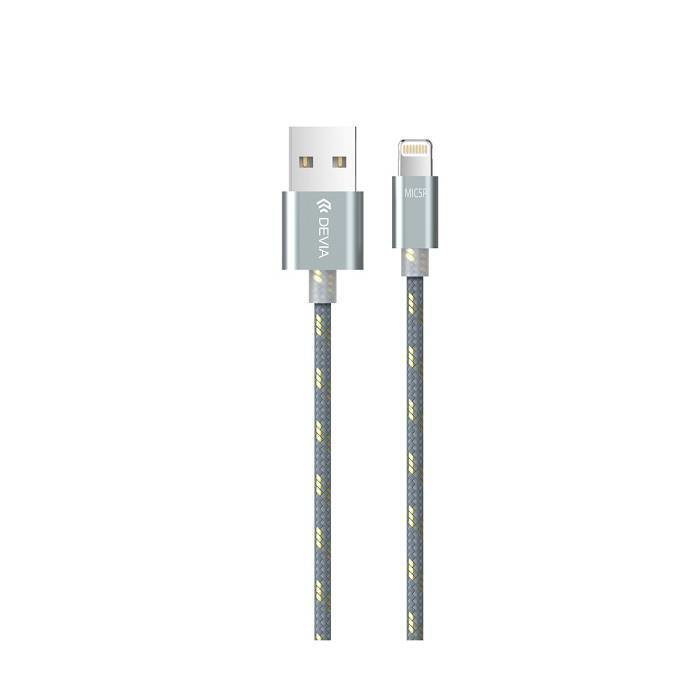 Devia iWonder iPhone Lightning / Micro USB latauskaapeli Harmaa