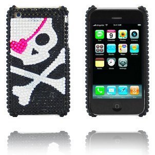 Diamond Skull Vaaleanpunainen / Hopea Iphone 3g / 3gs Suojakuori
