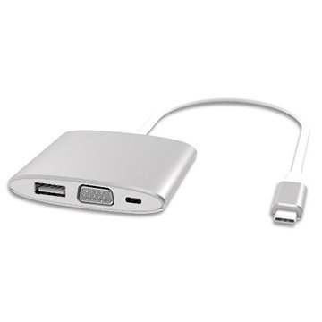 Dinic USB 3.1 C-Tyypin Moniporttinen Kaapelisovitin Valkoinen